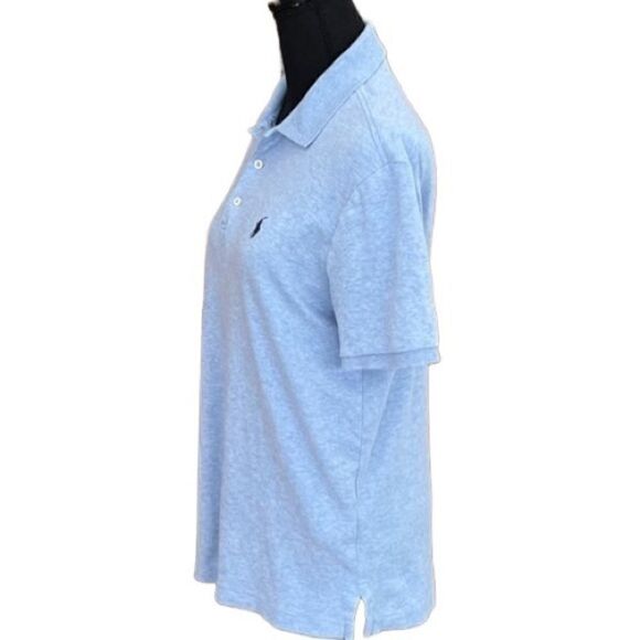 POLO Ralph Lauren Classic fit blue heather 100% cotton button polo shirt size S. - Picture 4 of 6